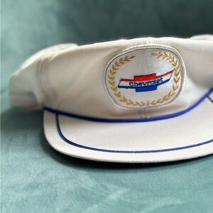 Chevrolet White Cap with Blue Trim